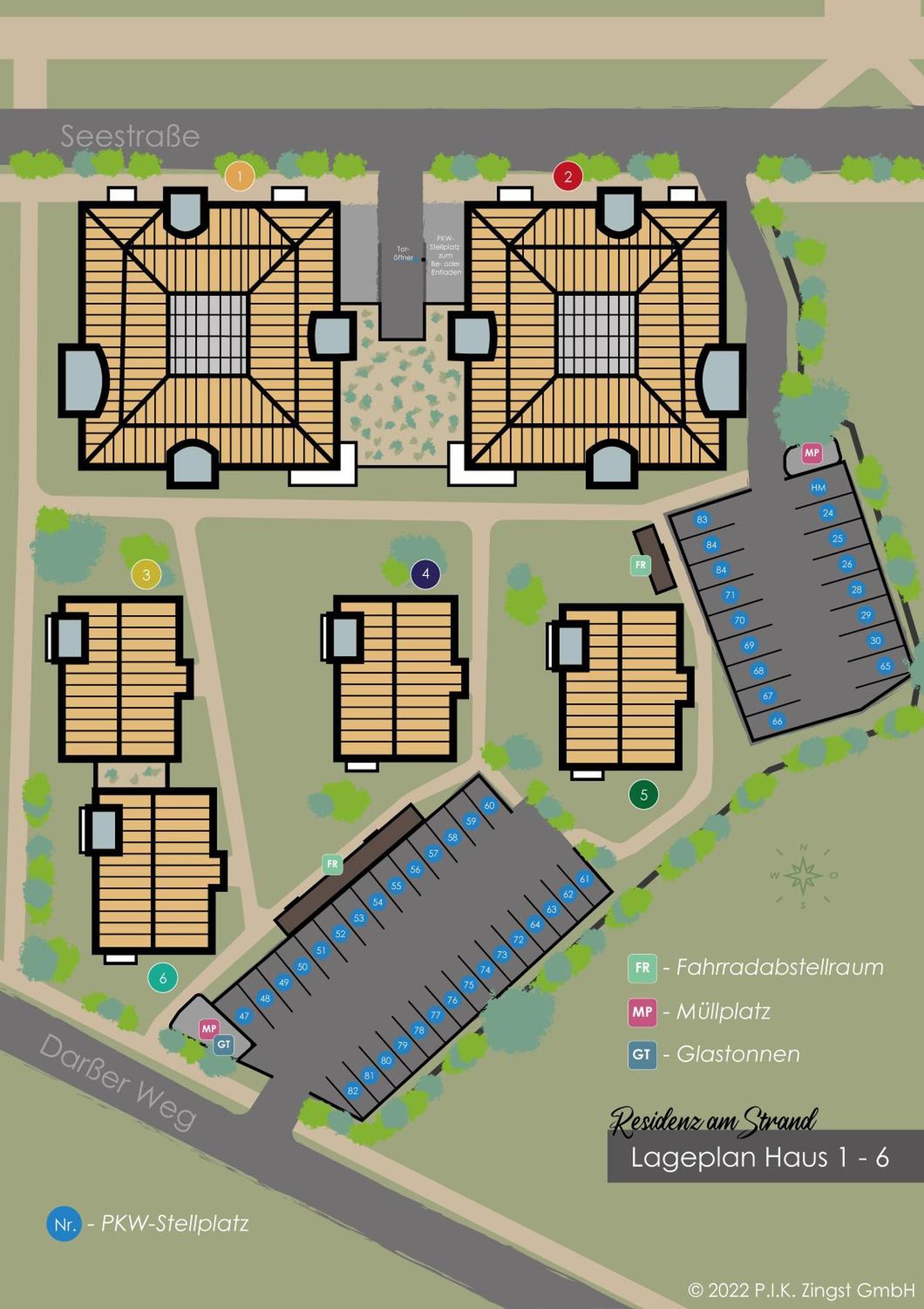 Residenz Am Strand Wohnung 4-56 Zingst Eksteriør billede